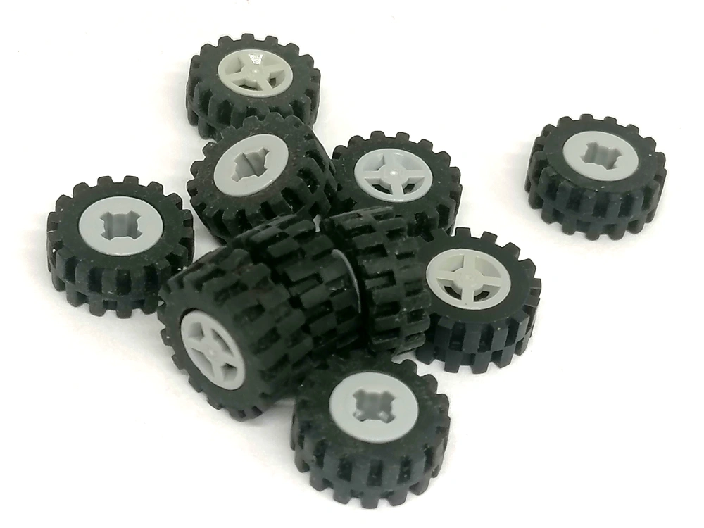 LH3210 LEGO HRANÁ SADA MALÝCH KOL 10 KS PRŮMĚR 14 MM ŠEDÉ STŘEDY KOL MALÝ KOLÍK