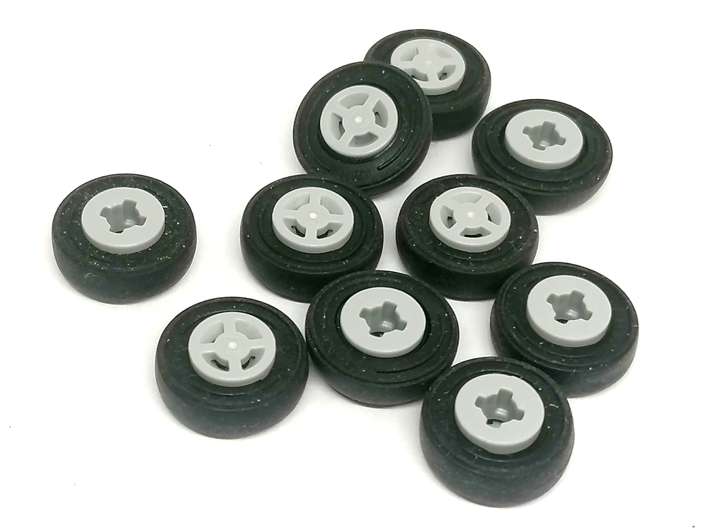 LH3211 LEGO HRANÁ SADA MALÝCH KOL 10 KS PRŮMĚR 14 MM ŠEDÉ STŘEDY KOL MALÝ KOLÍK