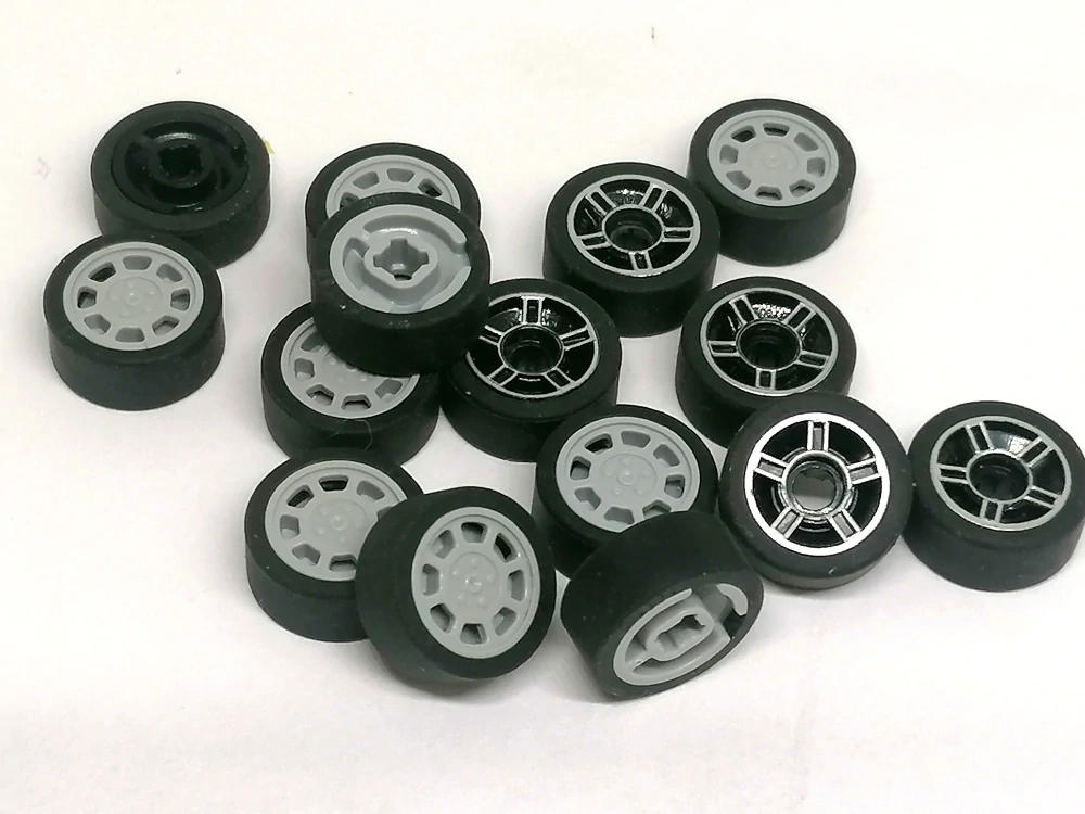 LH3227 LEGO HRANÁ SADA KOL 15 KS PRŮMĚR 13 MM MALÝ KOLÍK HLADKÁ PNEU