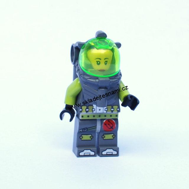 LN509 LEGO NOVÁ MINIFIGURKA POTÁPĚČ ZELENOŠEDÝ
