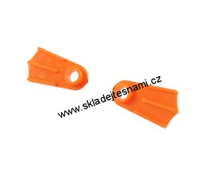 F372 LEGO HRANÉ ORANŽOVÉ PLOUTVE 2 KS (PÁR)