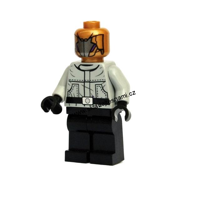 N996 LEGO NOVÁ MINIFIGURKA ŠEDÝ VOJÁK ZLATÁ HLAVA