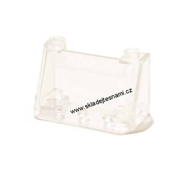 LH1144 LEGO HRANÉ ČÍRÉ SKLO VYŠŠÍ ŠÍŘKA 4 NOPKY