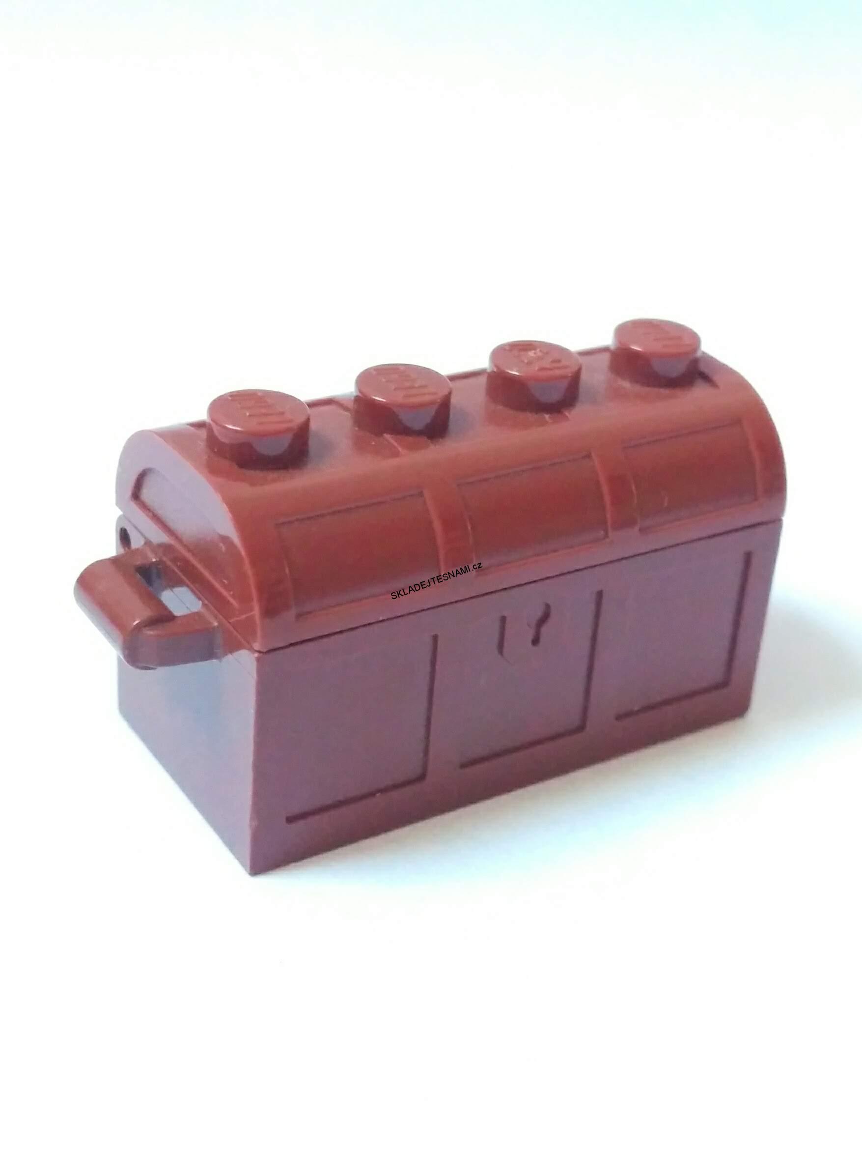 LH1230 LEGO NOVÁ HNĚDÁ TRUHLA S OTVÍRACÍM VÍKEM