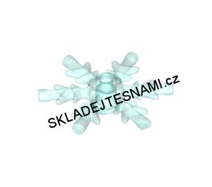 LH1236 LEGO HRANÁ PRŮHLEDNÁ LEDOVĚ MODRÁ SNĚHOVÁ VLOČKA 3 CM