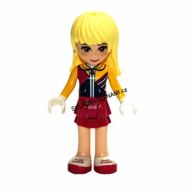 LN1295 LEGO NOVÁ MINIFIGURKA FRIENDS BLONDÝNKA VE SPORTOVNÍM
