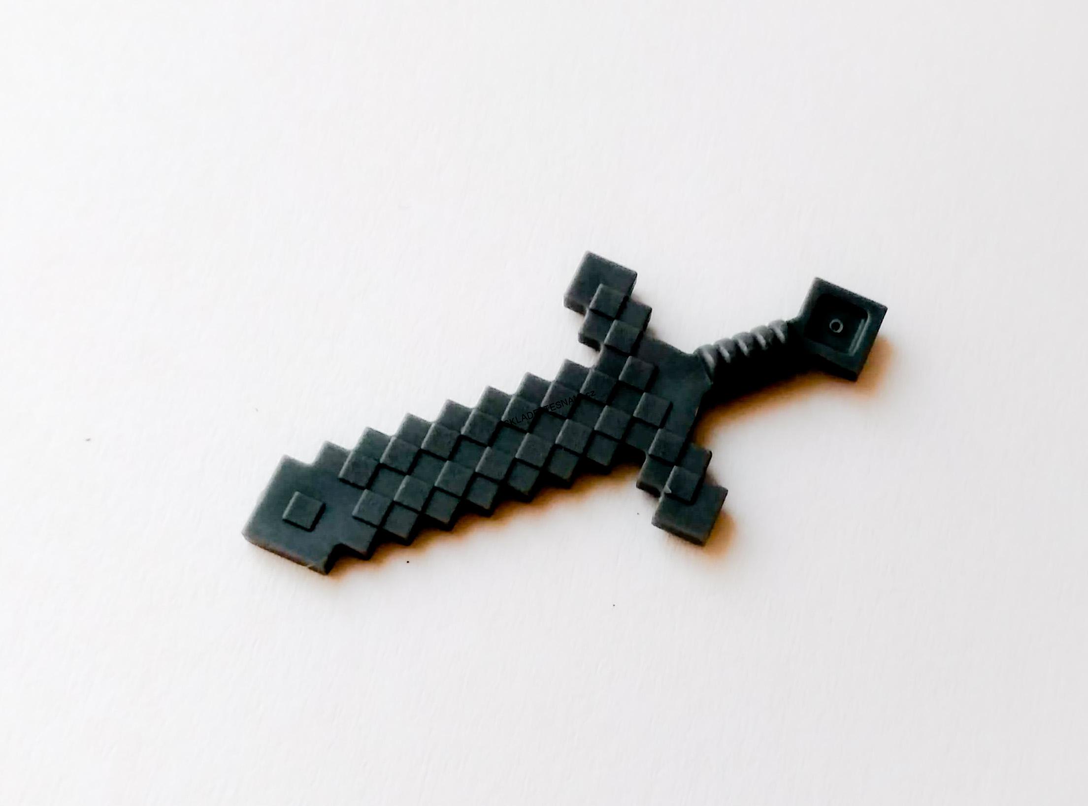 F525 LEGO HRANÝ MINECRAFT MEČ ŠEDÝ