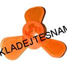 LH1379 LEGO HRANÝ DÍL ORANŽOVÁ TRANSPARENTNÍ VRTULKA