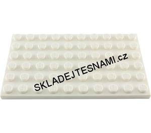 LH1404 LEGO HRANÁ DESTIČKA 6X10 NOPKŮ BÍLÁ