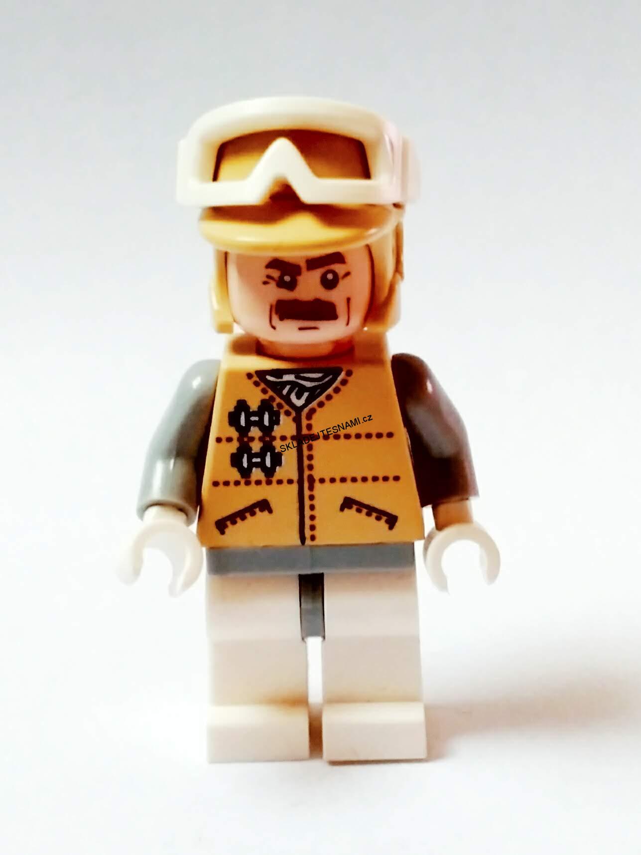 LH674 LEGO HRANÁ MINIFIGURKA STAR WARS BÍLÁ MUŽ S VOUSY