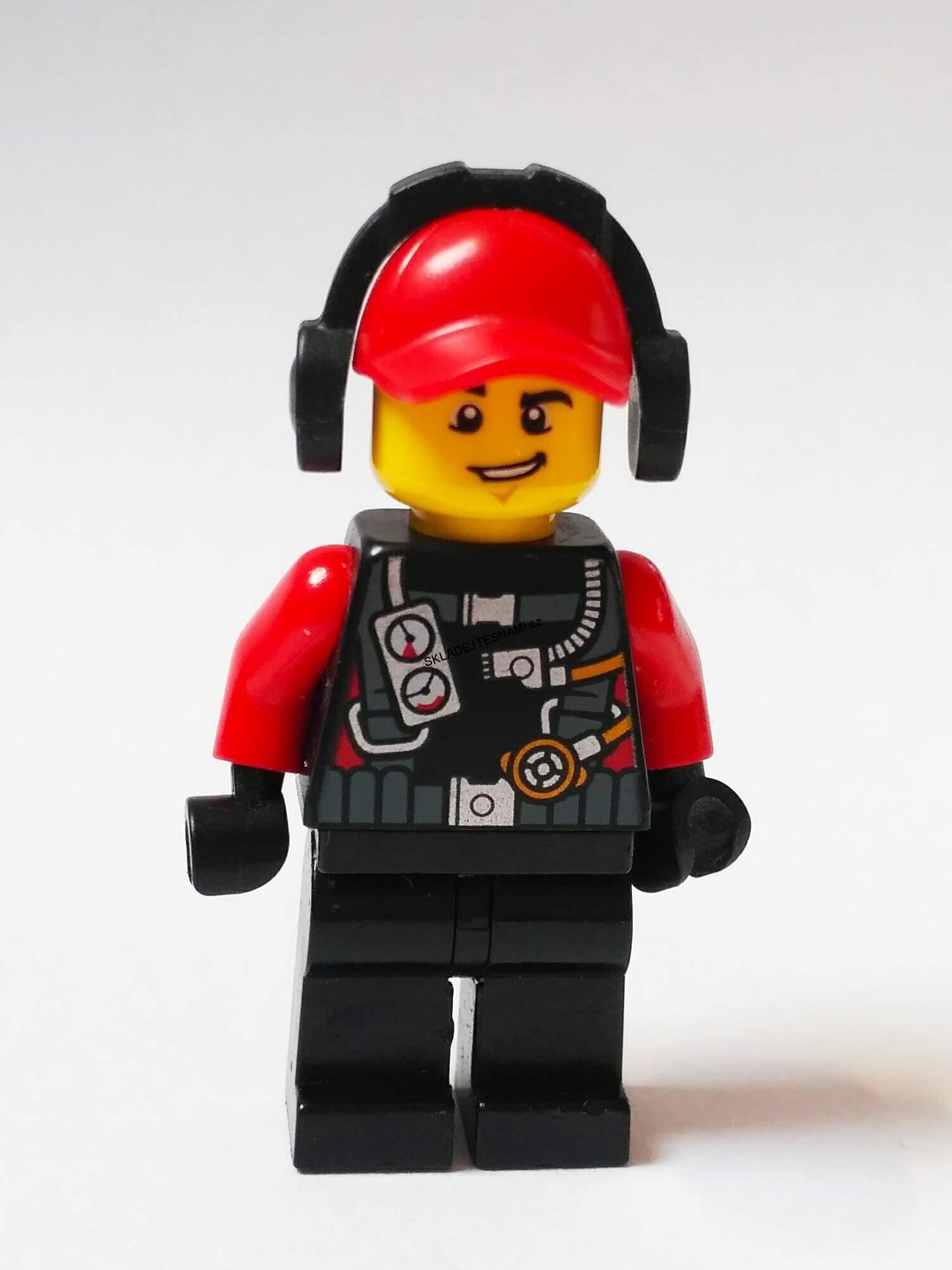 LH799 LEGO HRANÁ MINIFIGURKA MUŽ SE SLUCHÁTKY