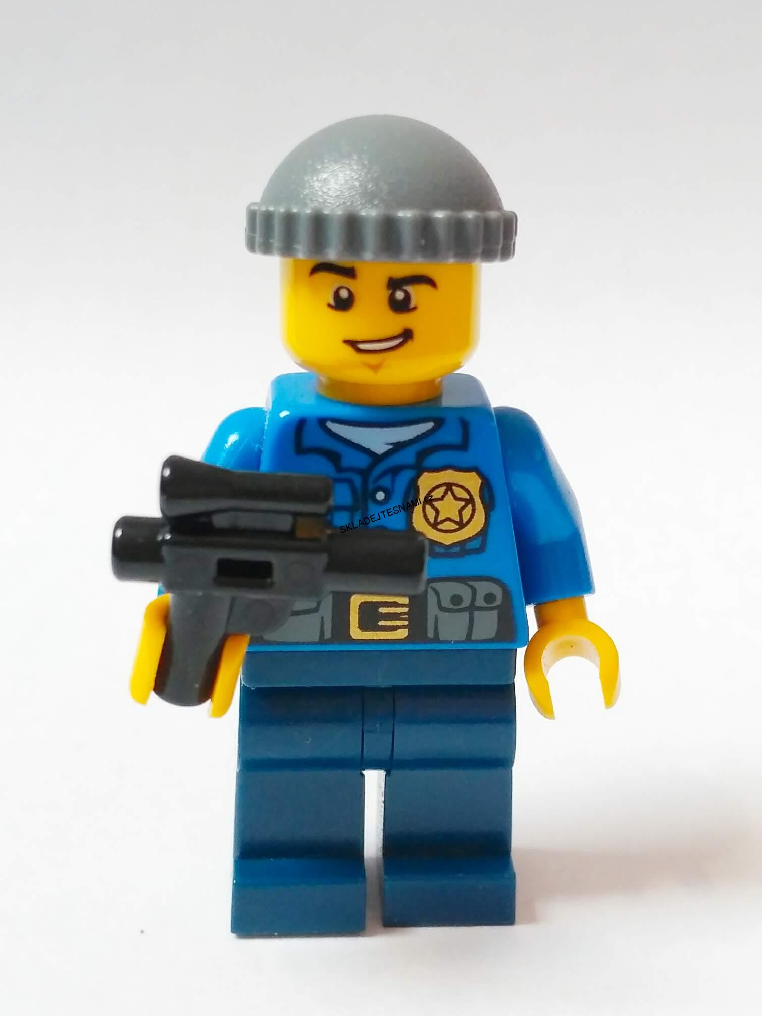 LH848 LEGO HRANÁ MINIFIGURKA POLICISTA S PISTOLÍ