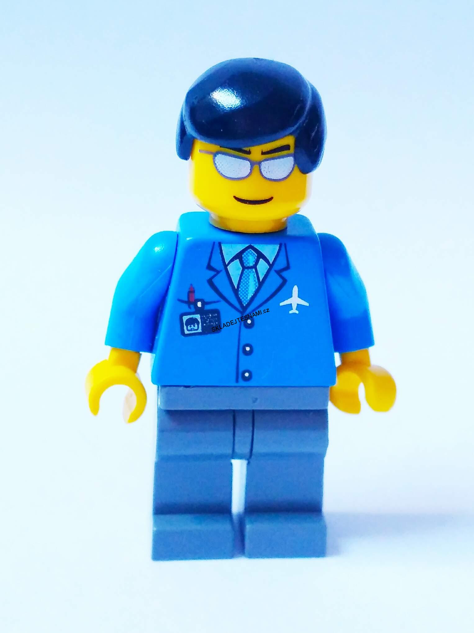 LH881 LEGO HRANÁ MINIFIGURKA PILOT V ZRCADLOVKÁCH