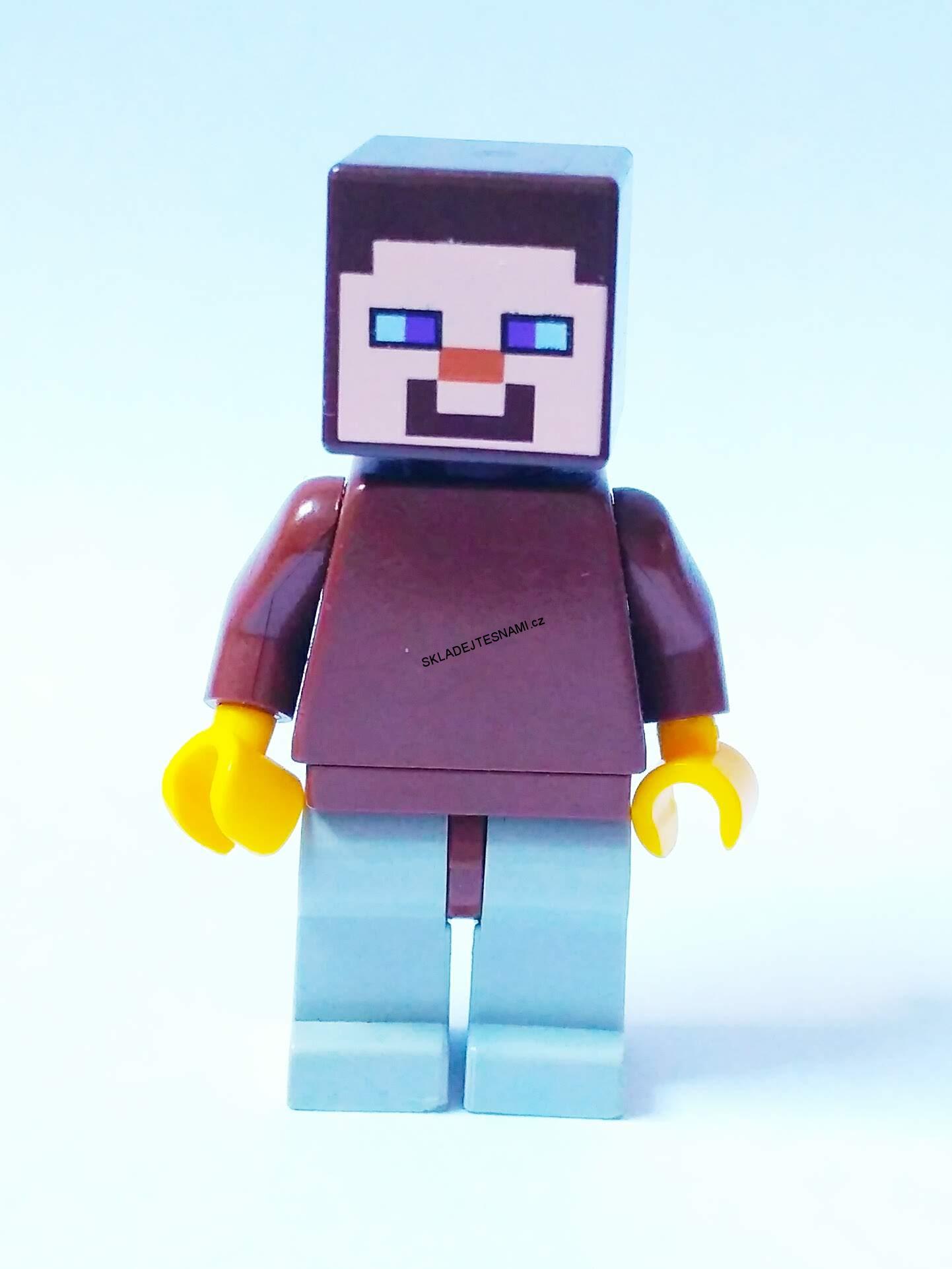 LH883 LEGO HRANÁ MINIFIGURKA MINECRAFT HNĚDÁ