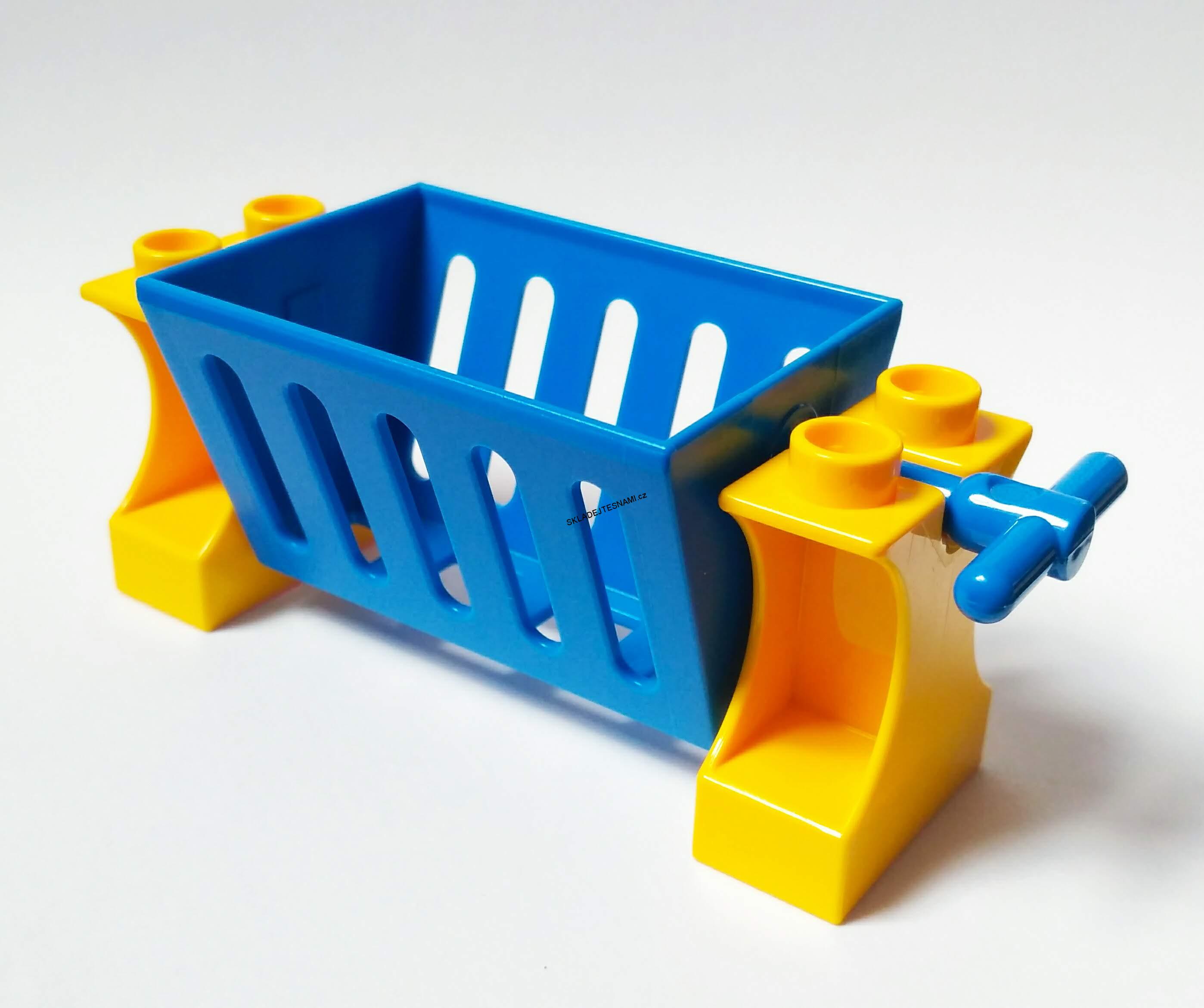 H438 DUPLO HRANÝ DÍL KRMÍTKO MODRÉ NAKLÁPĚCÍ