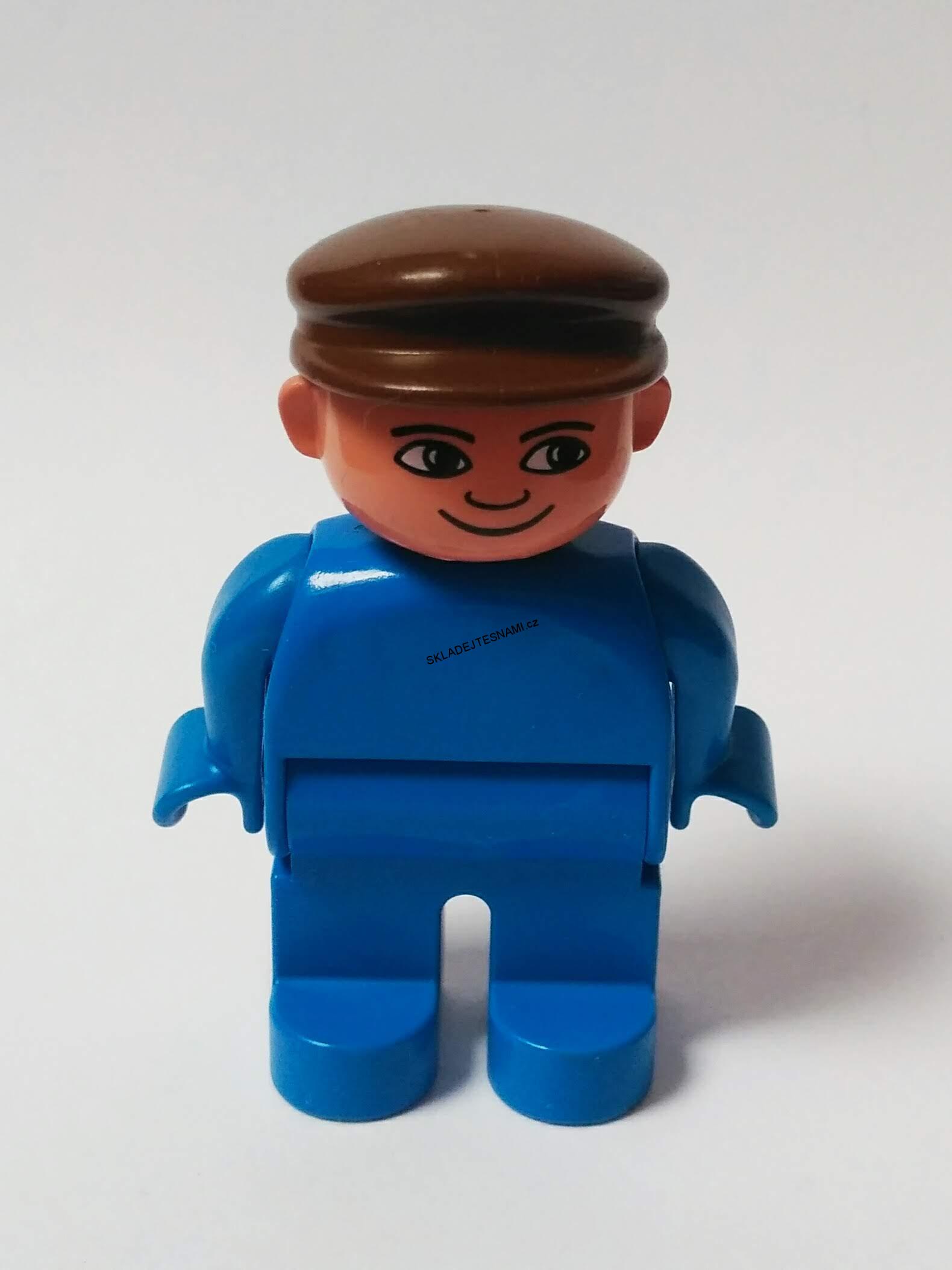 H459 DUPLO HRANÁ FIGURKA MUŽ STARŠÍ TYP MODRÝ