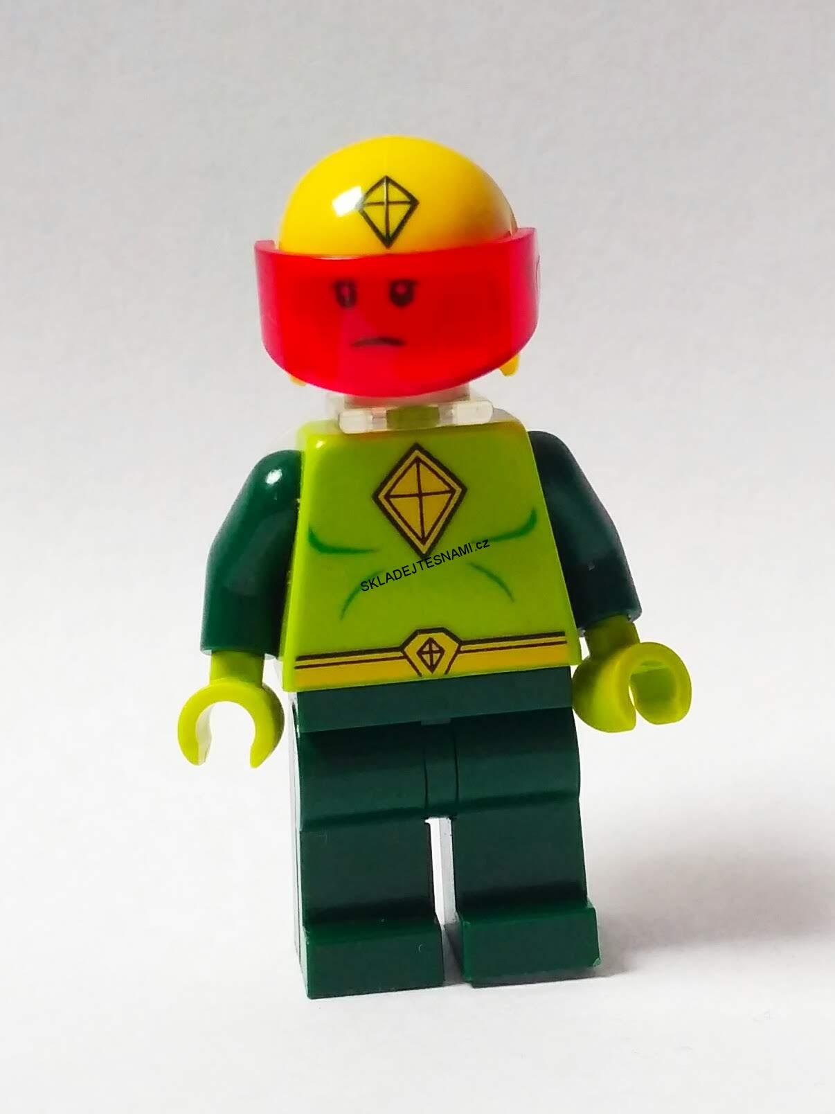 LN1929 LEGO NOVÁ MINIFIGURKA ZELENÁ ČERVENÉ HLEDÍ