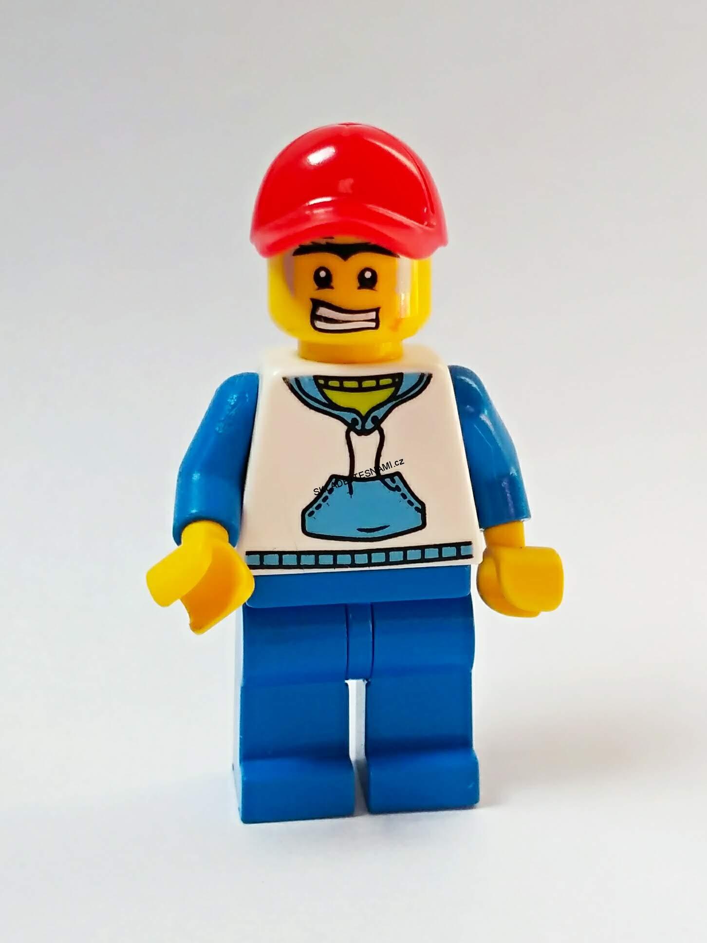 LH1087 LEGO HRANÁ MINIFIGURKA MUŽ V MIKINĚ