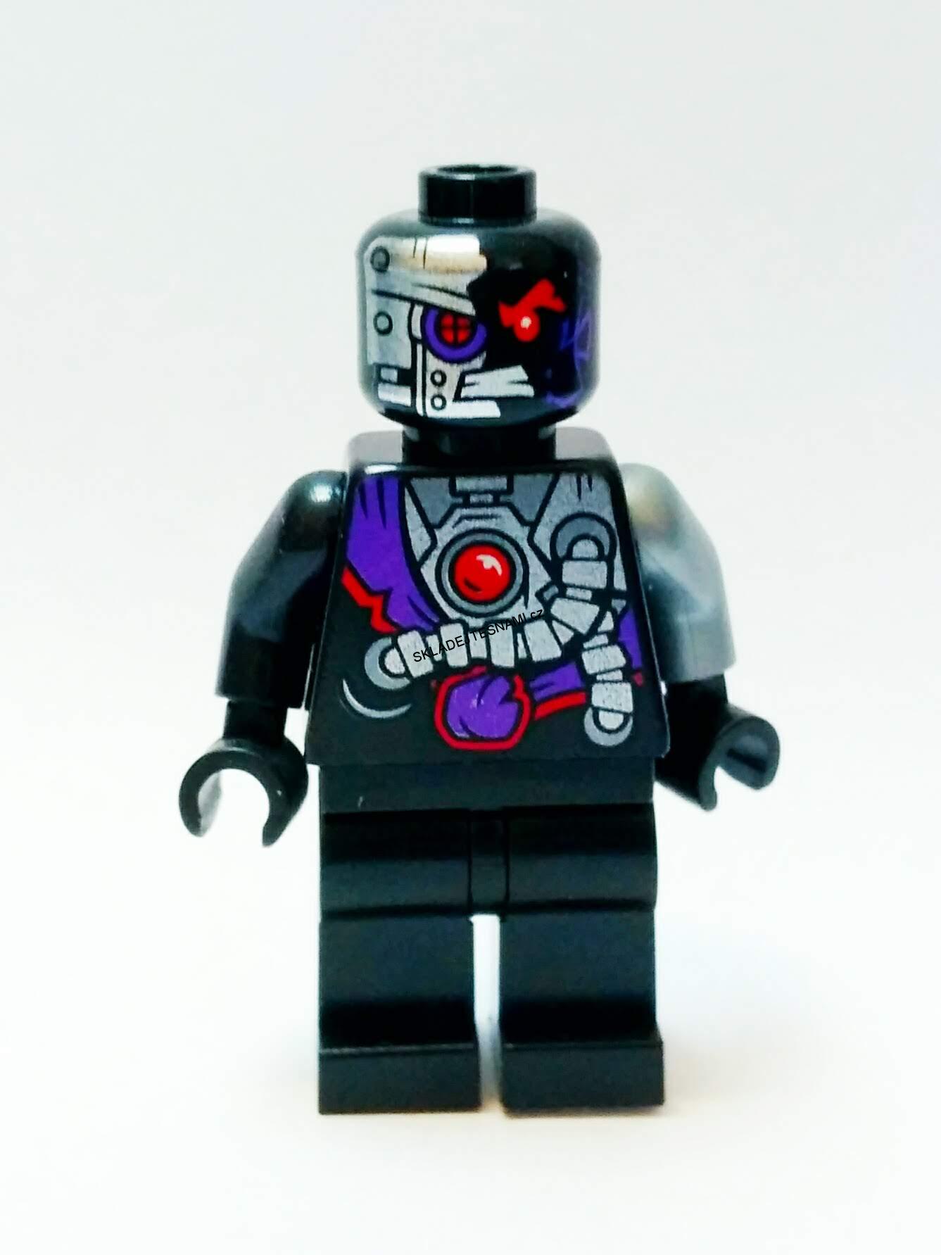 LH1193 LEGO HRANÁ MINIFIGURKA ČERNÝ ROBOT KYBORG