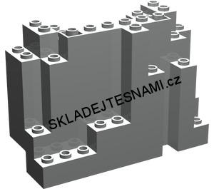LH1652 LEGO SKÁLA HRANÁ VELKÁ TMAVĚ ŠEDÁ