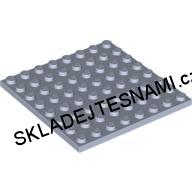LH1666 LEGO HRANÁ DESTIČKA ŠEDÁ 8X8 NOPKŮ