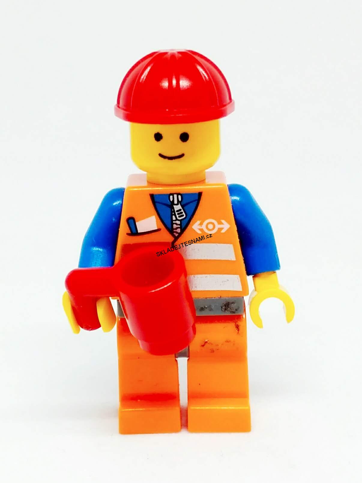 LH1487 HRANÁ MINIFIGURKA DĚLNÍK S KÁVOU