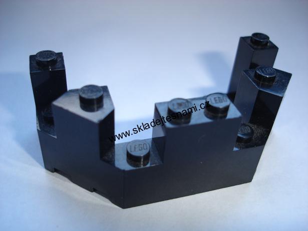 LH334 LEGO HRANÉ CIMBUŘÍ 1 KS 8X4 NOPKY ČERNÉ