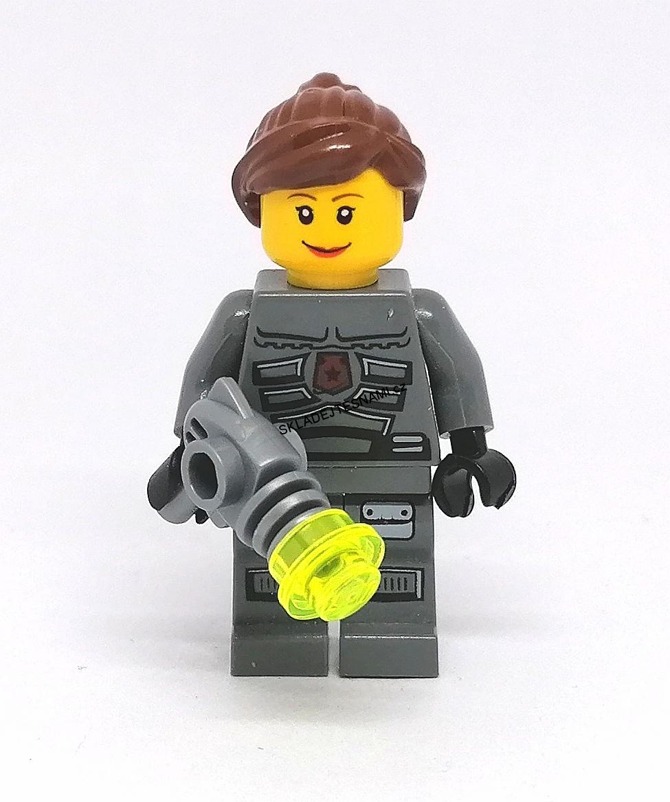 LH1841 HRANÁ LEGO MINIFIGURKA CITY ŽENA S VESMÍRNOU PISTOLÍ