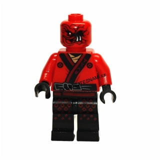 LN1366 LEGO NOVÁ MINIFIGURKA ČERVENÝ MUŽ V KIMONU
