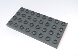 H487 DUPLO HRANÁ ŠEDÁ PODLOŽKA 4X8 NOPKŮ