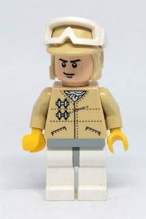 LH2504 LEGO HRANÁ MINIFIGURKA STAR WARS PILOT BÉŽOVÝ
