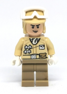 LH2505 LEGO HRANÁ MINIFIGURKA STAR WARS PILOT BÉŽOVÝ