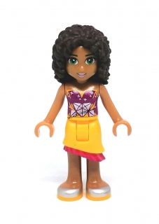 LN2273 LEGO NOVÁ MINIFIGURKA FRIENDS TMAVŠÍ PLEŤ