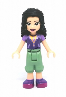 LN2281 LEGO NOVÁ MINIFIGURKA FRIENDS DÍVKA FIALOVÁ MIKINA