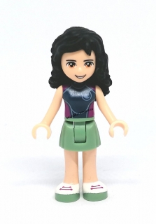 LN2283 LEGO NOVÁ MINIFIGURKA FRIENDS ČERNÉ VLASY