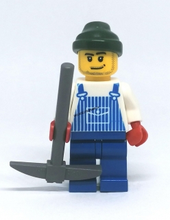 LH2760 LEGO HRANÁ MINIFIGURKA DĚLNÍK S KRUMPÁČEM