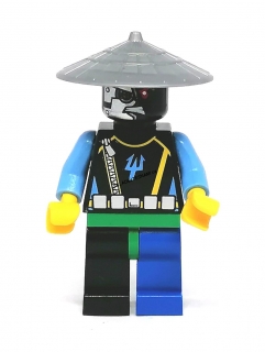 LH2842 LEGO HRANÁ MINIFIGURKA NINJAGO STŘÍBRNÝ KLOBOUK
