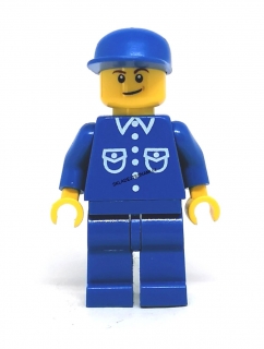 LH2859 LEGO HRANÁ MINIFIGURKA DĚLNÍK V MODRÉM STEJNOKROJI