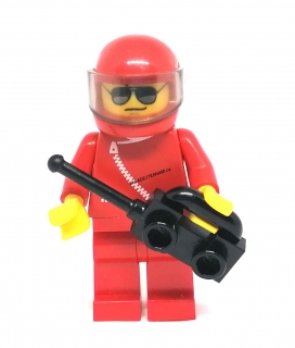 LH2883 LEGO HRANÁ MINIFIGURKA ZÁVODNÍK S VYSÍLAČKOU