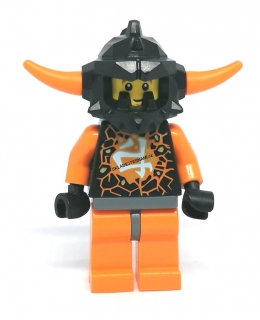 LH2904 LEGO HRANÁ MINIFIGURKA NINJAGO S ORANŽOVÝMI ROHY
