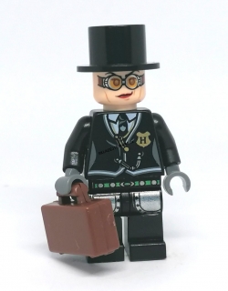 LH2909 LEGO HRANÁ MINIFIGURKA MUŽ V KLOBOUKU S KUFŘÍKEM
