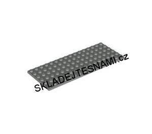 LH2069 LEGO HRANÁ PODLOŽKA DESTIČKA TMAVĚ ŠEDÁ 6X16 NOPKŮ