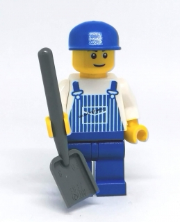 LH3017 LEGO HRANÁ MINIFIGURKA MUŽ S LOPATOU
