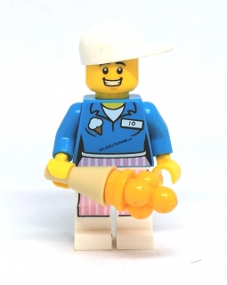 LH3086 LEGO HRANÁ MINIFIGURKA PRODAVAČ ZMRZLINY S KORNOUTEM