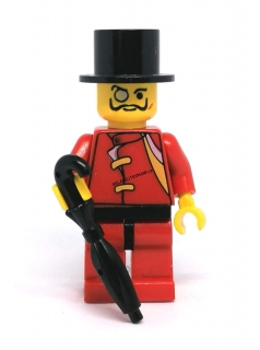 LH3134 LEGO HRANÁ MINIFIGURKA MUŽ V KLOBOUKU S DEŠTNÍKEM