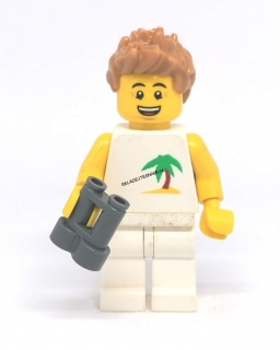 LH3140 LEGO HRANÁ MINIFIGURKA MUŽ Z PLÁŽE S DALEKOHLEDEM
