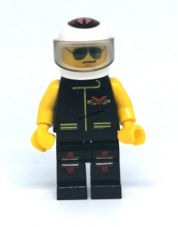 LH3165 LEGO HRANÁ MINIFIGURKA MUŽ V ZÁVODNICKÉM