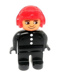 H348 DUPLO HRANÁ FIGURKA PILOT ČERVENÁ HELMA
