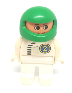 H352 DUPLO HRANÁ FIGURKA MOTORKÁŘ ZELENÁ HELMA