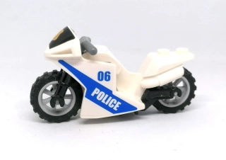 LH2194 LEGO HRANÁ MOTORKA BÍLÁ POLICEJNÍ ČÍSLO 06